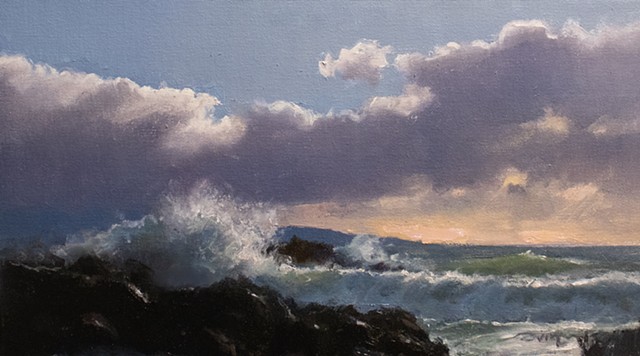 Devin Michael Roberts Wave Seascape Oil Painting Landscape 