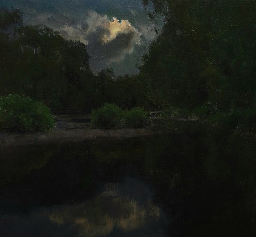 Devin Michael Roberts Art Paintings Nocturne Moon For sale 