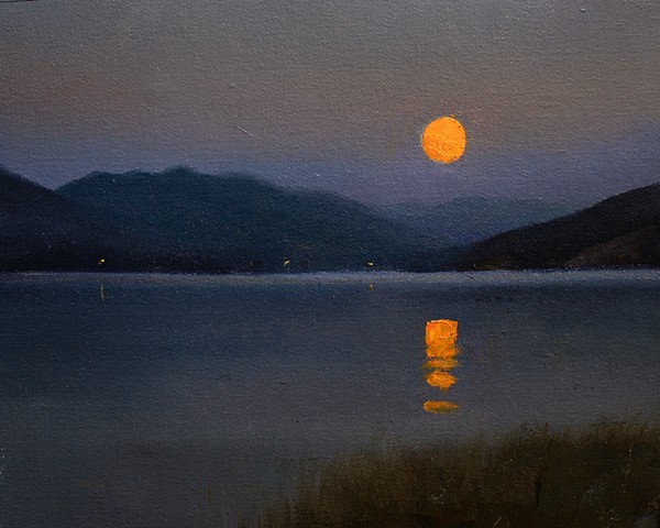 Devin Michael Roberts Artwork Paintings Art Moon Nocturne Realism art