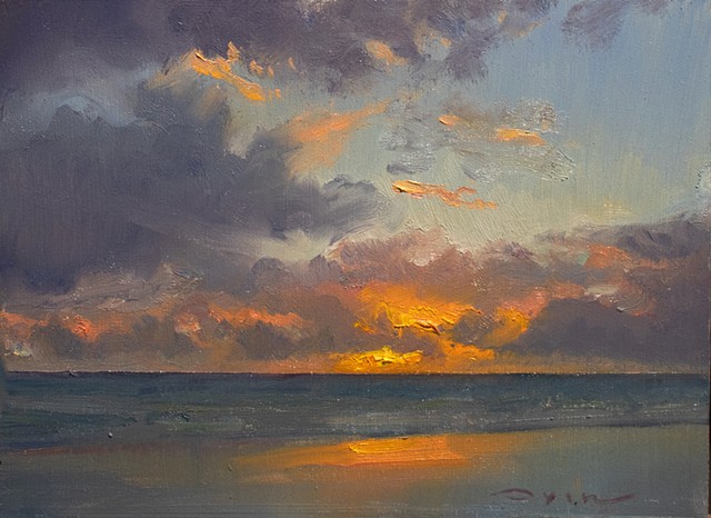 Devin Michael Roberts Artist Art Sunset Painting 