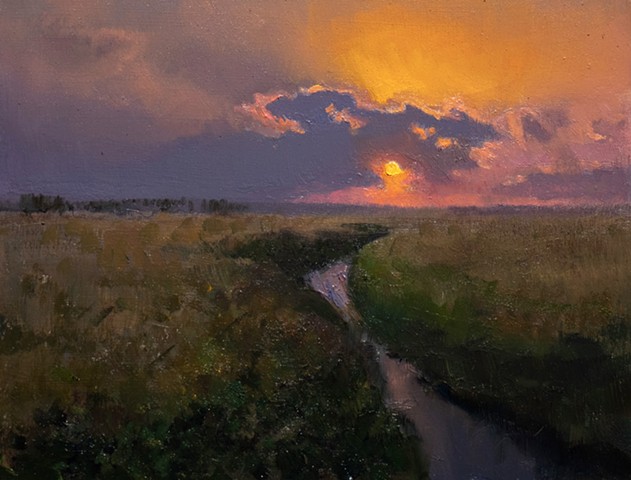 Devin Michael Roberts Sunset Painting Landscape art 
