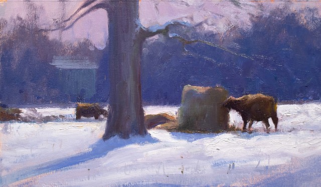 Devin Michael Roberts Art Landscape Painting Snow Winter Artist 