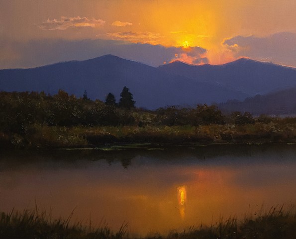 Devin Michael Roberts Artist Art Sunset Painting Landscape 