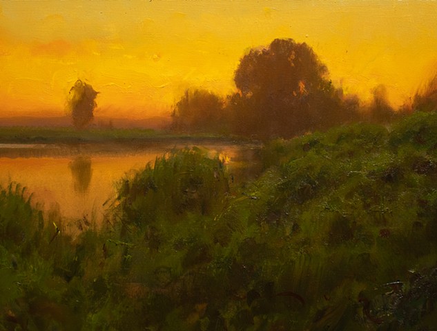 Devin Michael Roberts Artist Art Landscape Painting Sunset Original Art for sale 