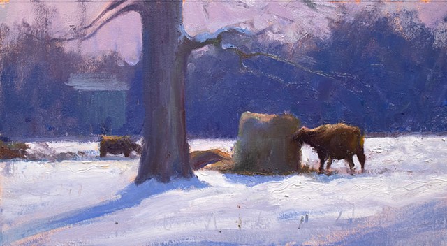 Devin Michael Roberts Art Landscape Painting Snow Winter Artist 