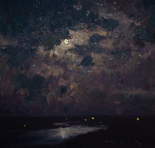 Devin Michael Roberts Artist Painting Artwork Nocturne Impressionism art for sale 