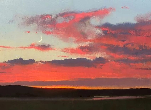 Devin Michael Roberts Landscape Painting Art Artwork Sunset 