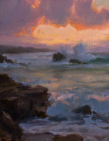 Devin Michael Roberts Hawaii Art Painting Seascape Maui Oil Painter 