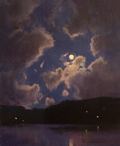 Devin Michael Roberts Moon painting nocturne 