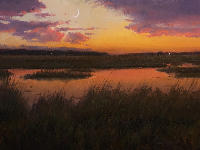 Devin Michael Roberts Sunset Painting for sale landscape 