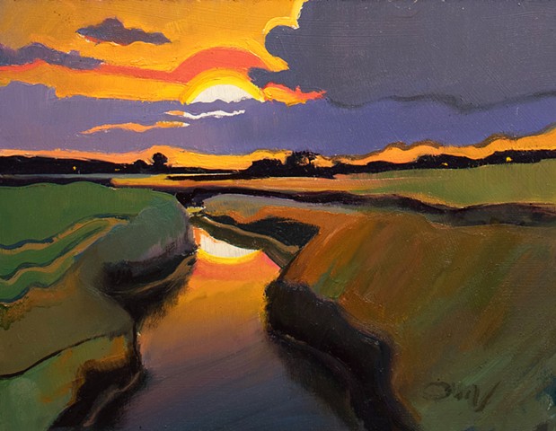 Devin Michael Roberts Art Paintings Sunset For Sale Artist 