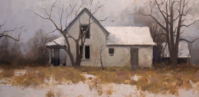 Devin Roberts Painting Landscape Impressionism Snow 