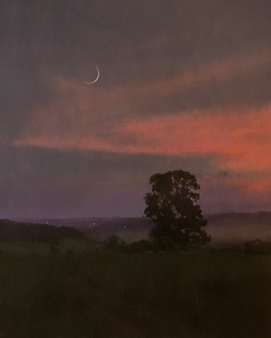 Devin Michael Roberts Paintings Art Nocturne Moon 