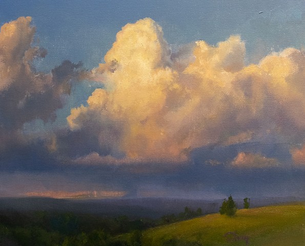 Devin Michael Roberts Landscape Art Sunset painting 