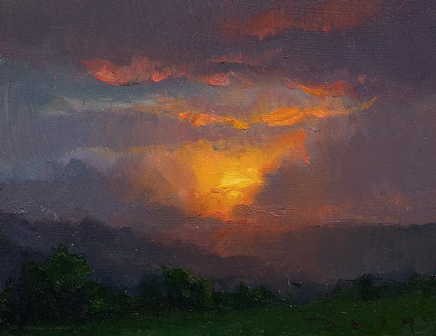 Devin Michael Roberts Art Artist Paintings Sunset En Plein Air Magazine 