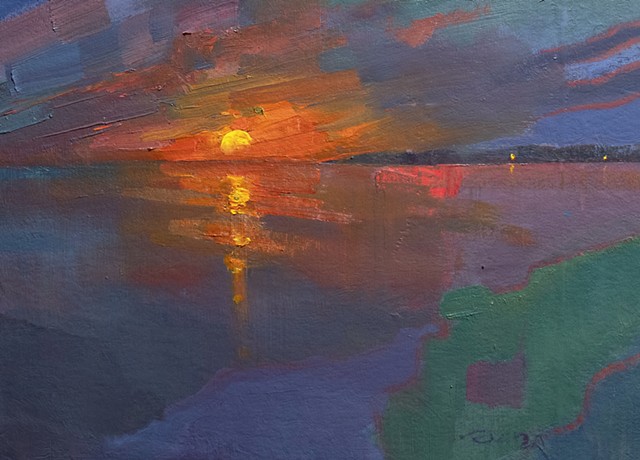 Devin Michael Roberts Artist Art Landscape Abstract Sunset For Sale 