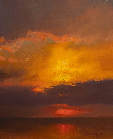 Devin Michael Roberts Art Paintings Seascape Sunset For Sale 
