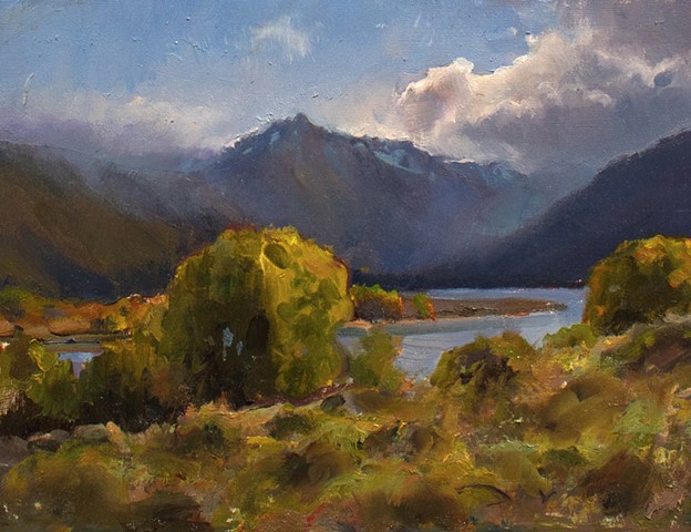 Devin Michael Roberts Twin Lakes Colorado Artwork Landscape Rocky Mountains Oil Painting 