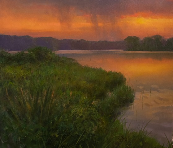 Devin Michael Roberts Paintings Art Sunset Tonalism 
