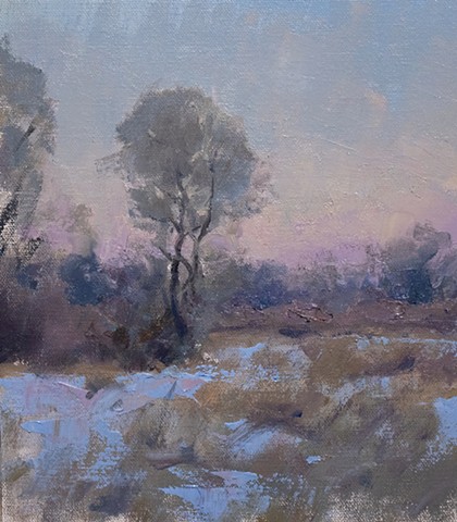 Devin Michael Roberts Art Painting Snow Winter Art For Sale 