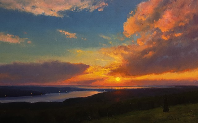 Devin Michael Roberts Art Sunset painting oil painting for sale
