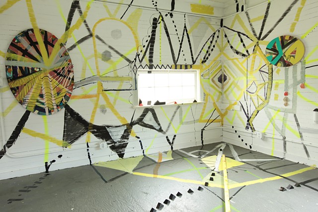 installation created while in residence at the Carriage House in East Islip, NY