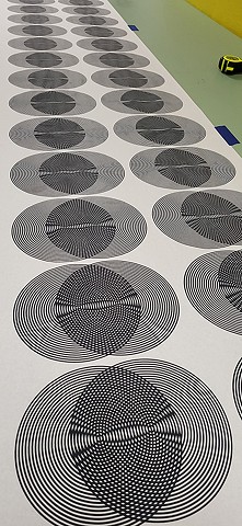 Screenprint Moire wallpaper