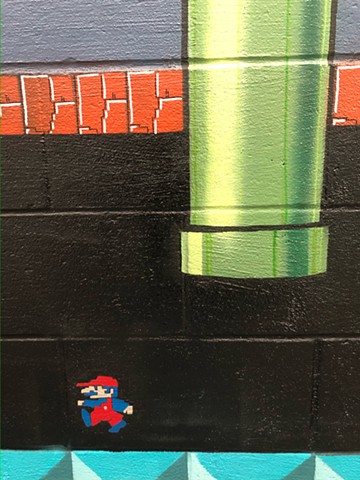 Mario Arcade Mural 3