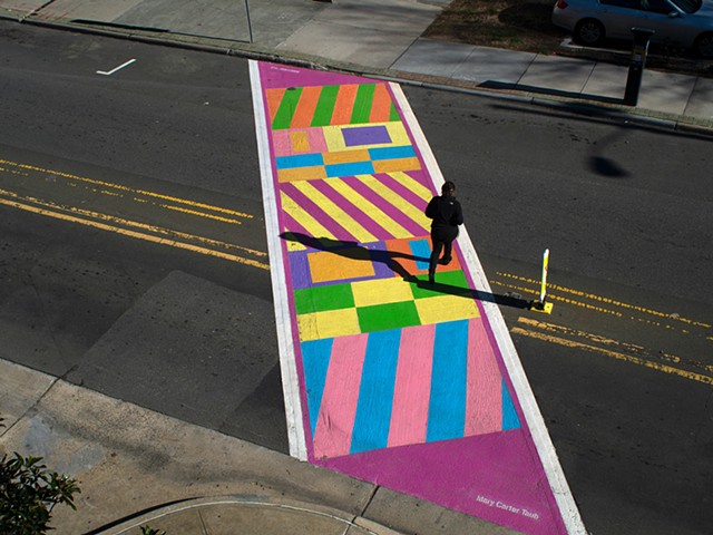 Crackling! 
Durham, NC 
220 Foster St in front of the Armory 
2019 

Commissioned by Durham Arts Council for City of Durham and funded by the NEA, NC Arts Council and additional public/ private partners.

photo: Alex Morelli