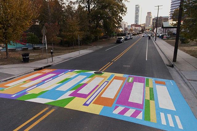 Popping! 
Durham, NC 
501 Foster St at Durham Central Park 
2019 

Commissioned by Durham Arts Council for City of Durham and funded by the NEA, NC Arts Council and additional public/ private partners.

photo: Alex Morelli