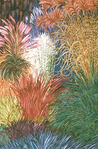 Donna Essig original watercolor painting landscape grasses