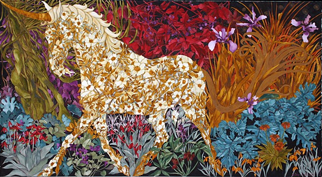 Donna Essig original watercolor painting unicorn