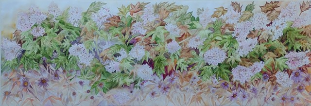 Donna Essig original art Oakleaf Hydrangea Market Gallery Roanoke Virginia