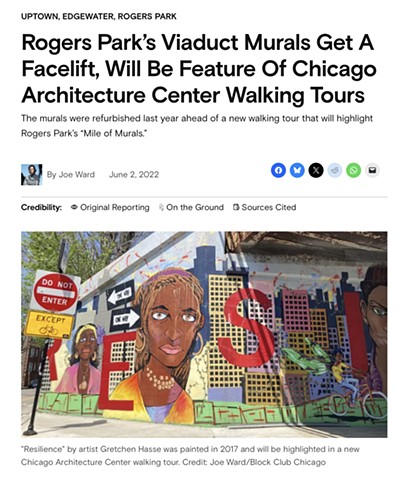 Rogers Park’s Viaduct Murals Get A Facelift, Will Be Feature Of Chicago Architecture Center Walking Tours