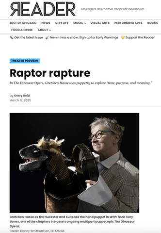Raptor Rapture - Chicago Reader interview by Kerry Reid - March 12, 2025