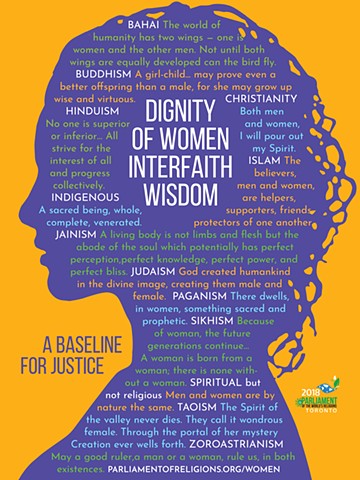 Parliament of World's Religions Women's Task Force Poster