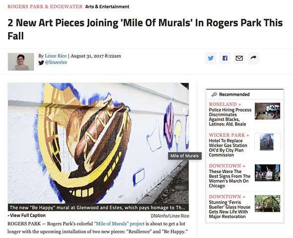 Commission for 2017 Rogers Park Mile of Murals