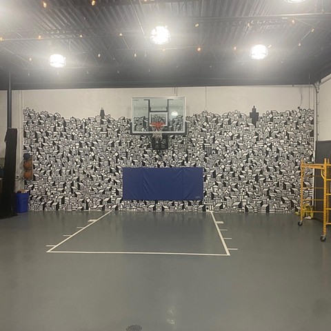 Basketball Court Mural