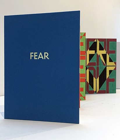 FEAR, a limited edition artist book published by Flask Publishing in August 2023.