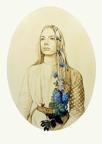 Woman Adorned with Flowers