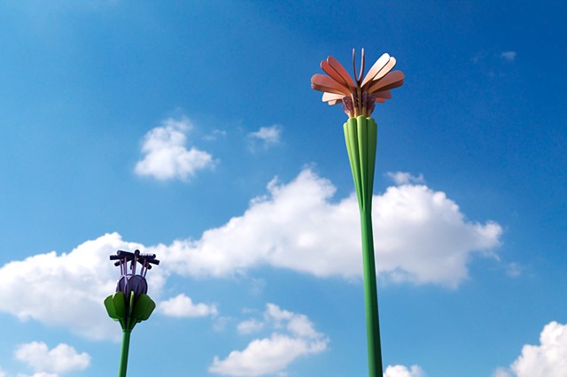 { s'lancer des fleurs }