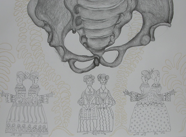 pygopagus parapagus decorated (detail)
