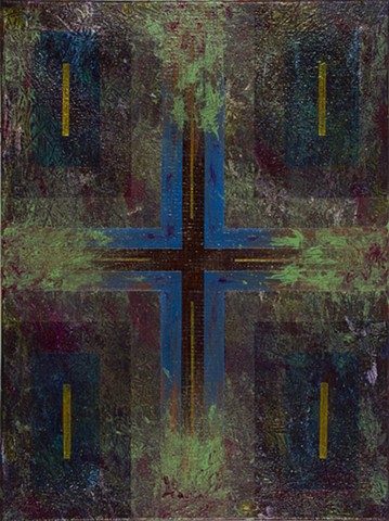 Covid in the Cross Hairs - Painting III