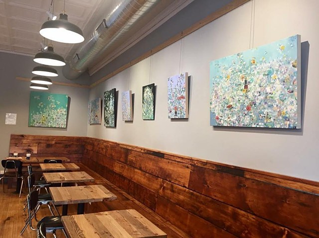 Exhibit at Backlot Coffee in Evanston, IL, 2018