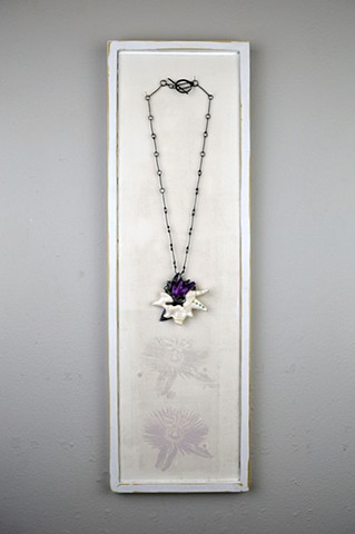 Passion Flower Necklace & Etched Print
