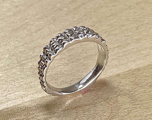 Cast Ring: Sterling silver