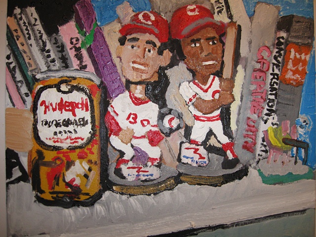 Can with Concepion and Morgan Bobbleheads