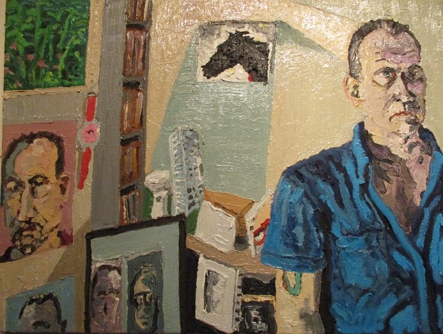 Self Portrait with Horse Painting