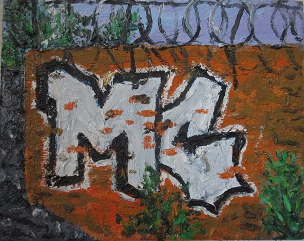 Brick Wall with Barbed Wire 2