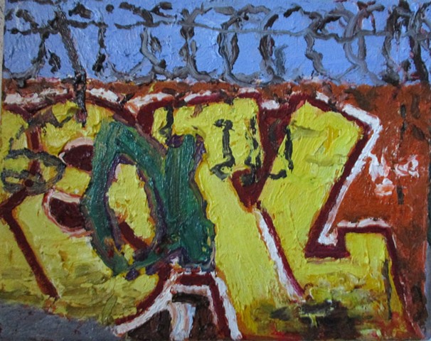 Brick Wall with Barbed Wire